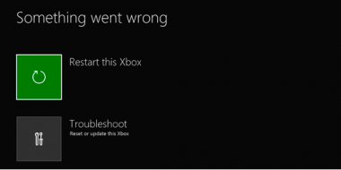 Riparazione XBOX ONE con errore di sistema dopo aggiornamento