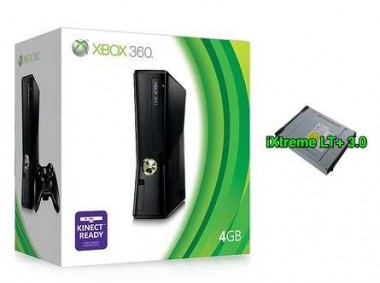 Xbox 360 Slim con memoria da 4GB modificata con Ixtreme Lt+ 3.0 usata